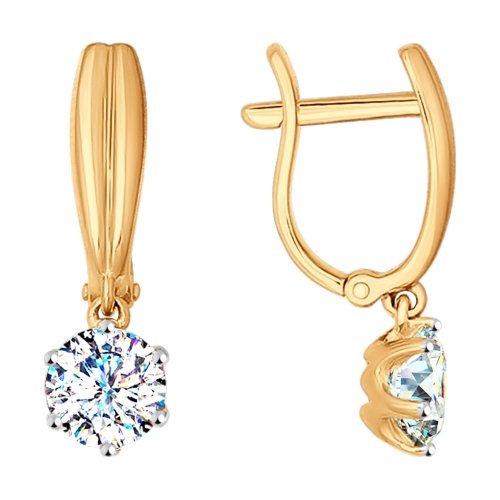 

Серьги из красного золота со swarovski Яхонт Ювелирный 131691, 131691