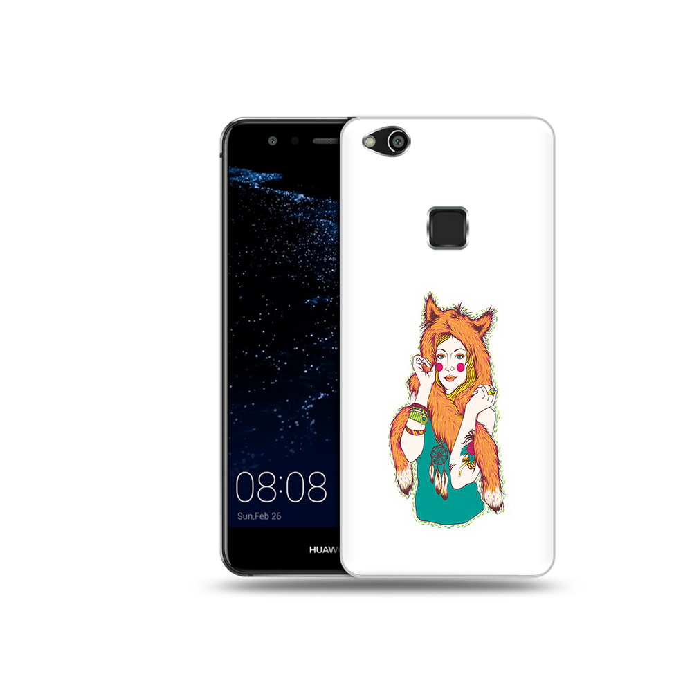 

Чехол MyPads Tocco для Huawei P10 Lite Девушка лиса (PT62135.59.62), Прозрачный, Tocco