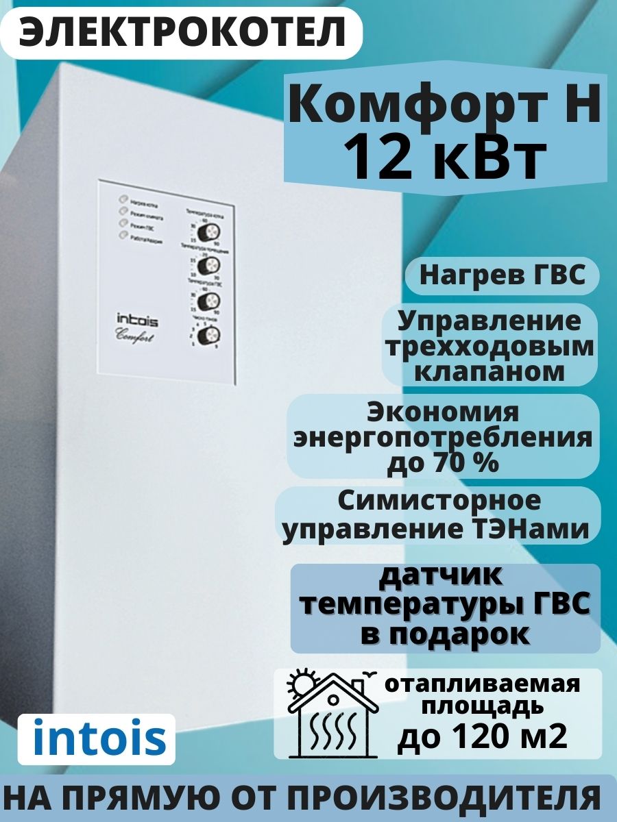 Электрический отопительный котел Интоис Комфорт Н 12 кВт 6020000₽