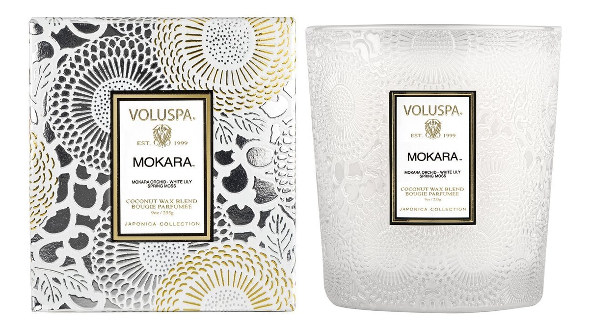 фото Voluspa ароматическая свеча mokara (орхидея и белая лилия)