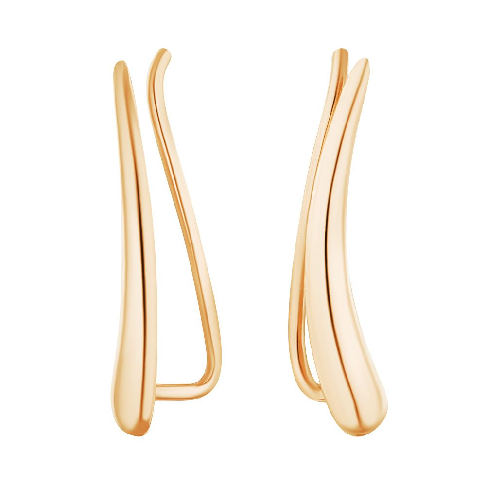 Серьги клаймберы из красного золота ЮВЕЛИР КАРАТ 10210151