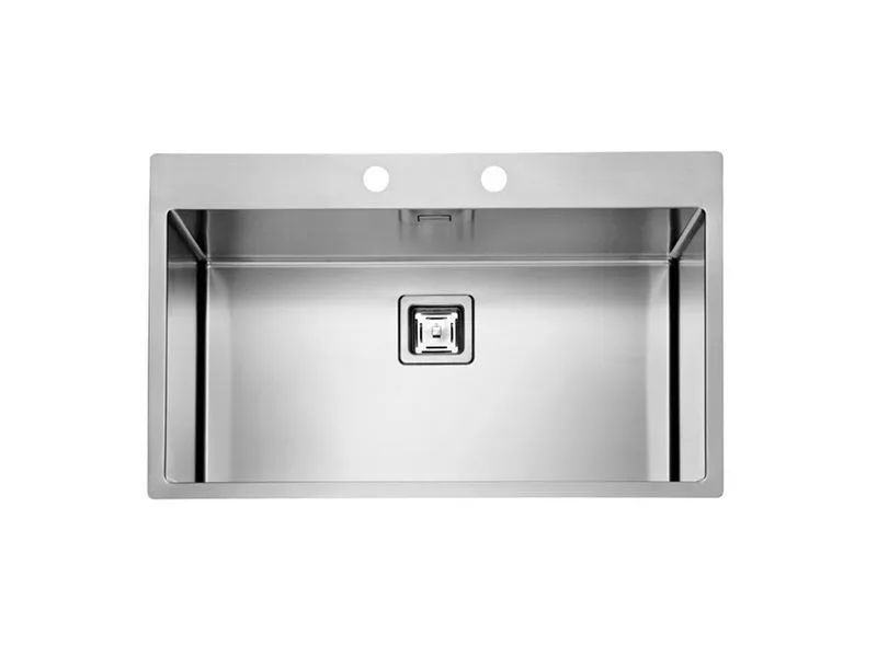

Мойка ALVEUS STYLUX 40 BRS-90 790X510 в комплектес сифоном, Серебристый