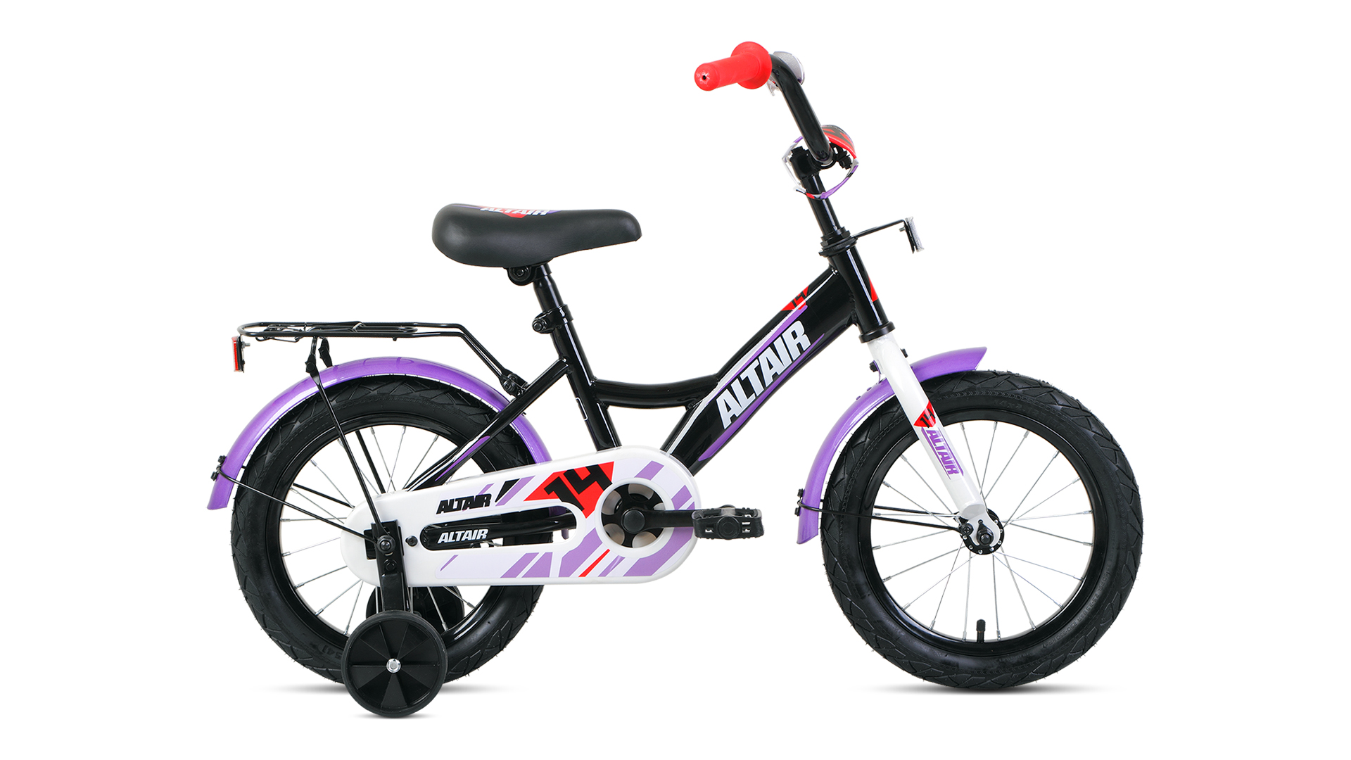 фото Велосипед детский altair kids 2021 год 14" черный/белый/1bkt1k1b1002