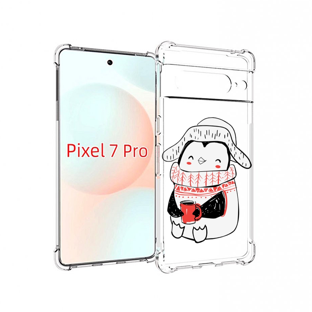 

Чехол Mypads Милый Пингвин Для Google Pixel 7 Pro, Прозрачный, Tocco