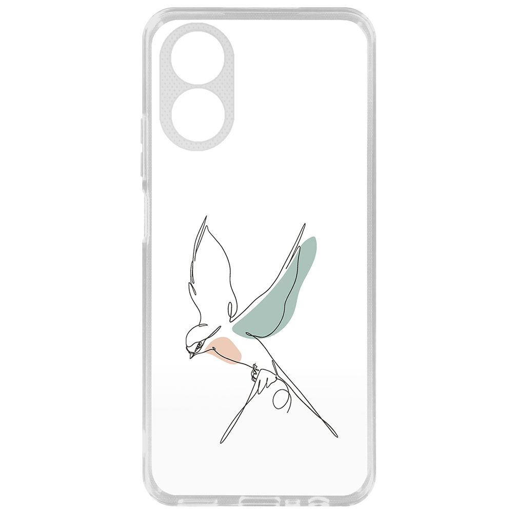 

Чехол-накладка Krutoff Полет для Oppo A18, Прозрачный