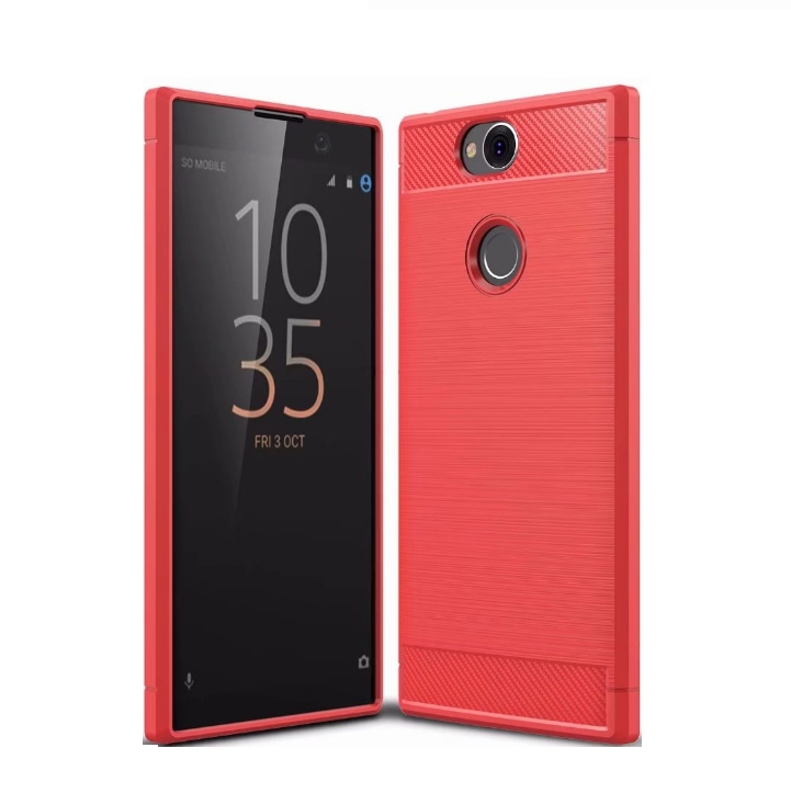

Бампер MyPads для Sony Xperia XA2 Plus из силикона красная, Красный, Carbon