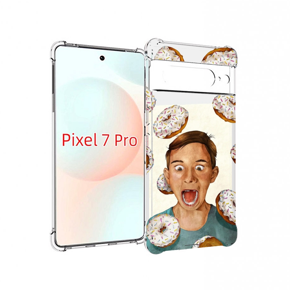 

Чехол Mypads Бешенные-Пончики Для Google Pixel 7 Pro, Прозрачный, Tocco