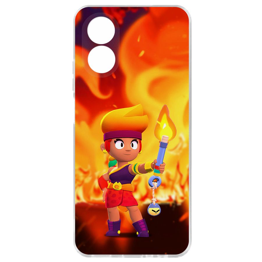 Чехол-накладка Krutoff Brawl Stars-Амбер для Oppo A18
