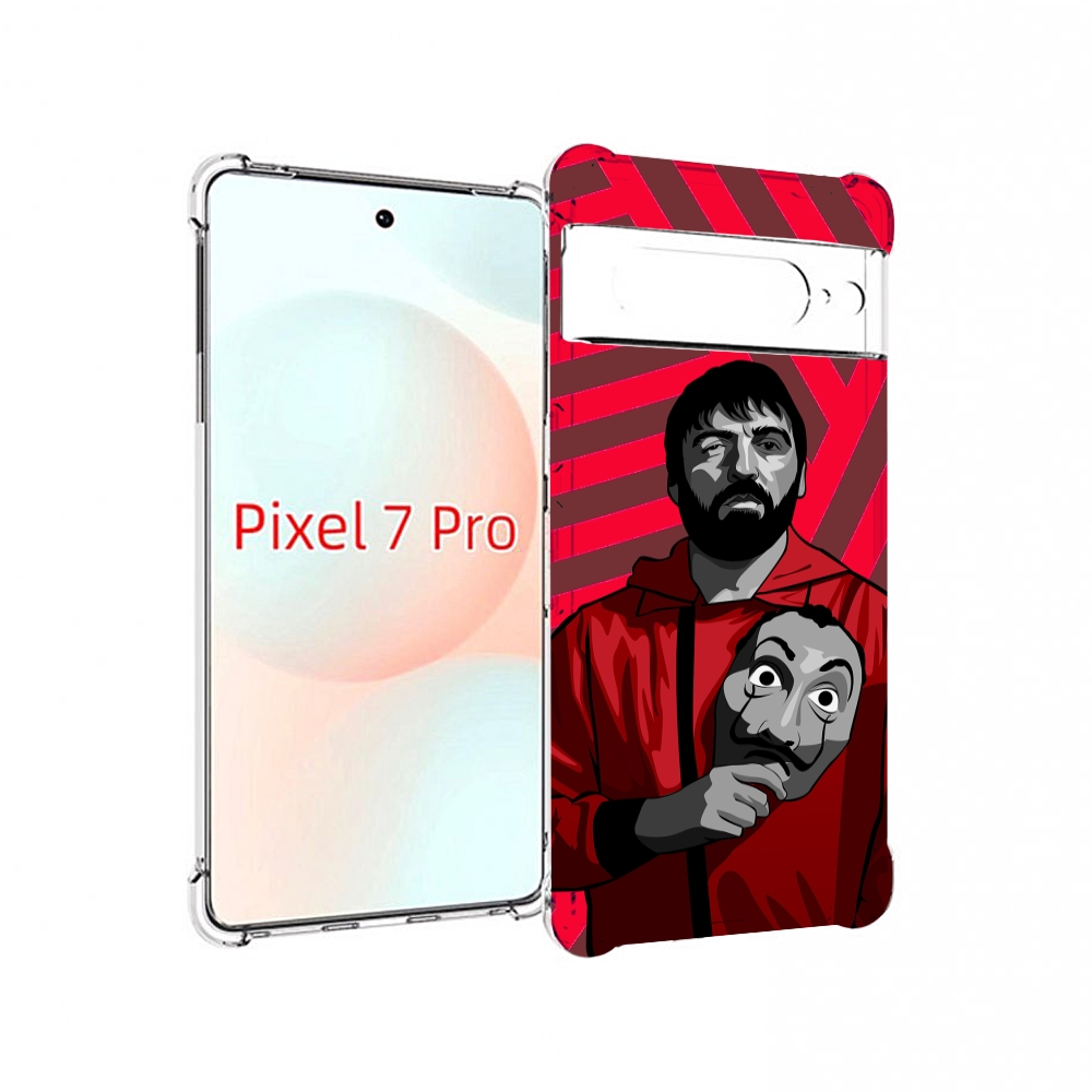 

Чехол Mypads Богата-Бумажный-Дом Для Google Pixel 7 Pro, Прозрачный, Tocco