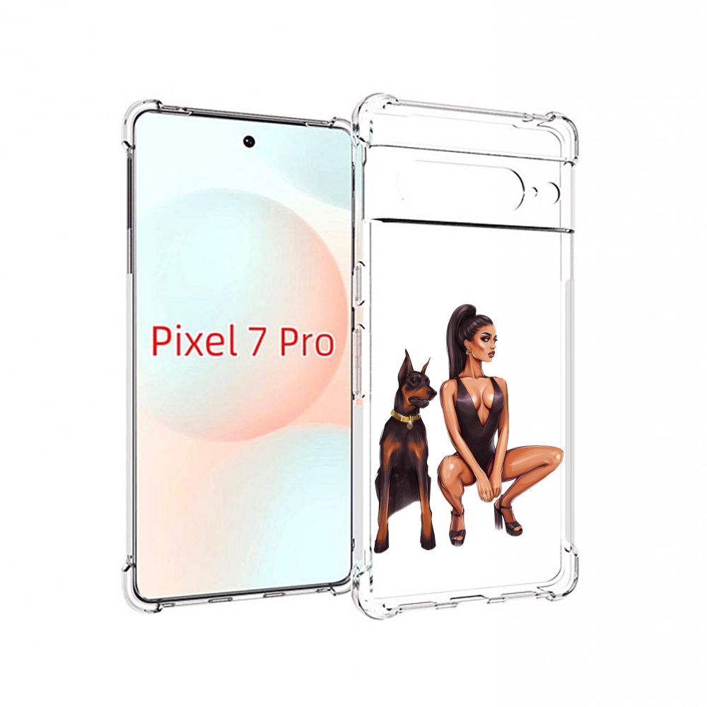 

Чехол Mypads Борзая-Девушка Для Google Pixel 7 Pro, Прозрачный, Tocco