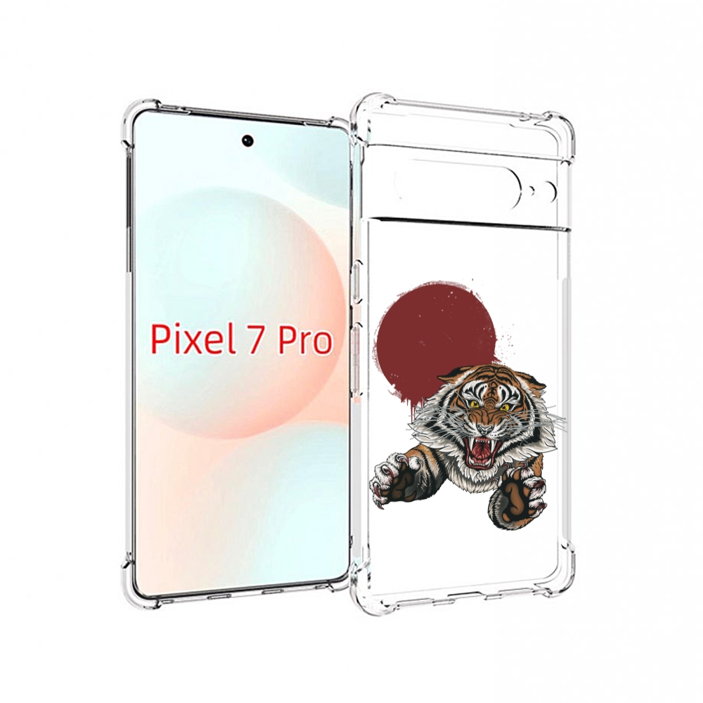 

Чехол Mypads Бросок Тигра Для Google Pixel 7 Pro, Прозрачный, Tocco