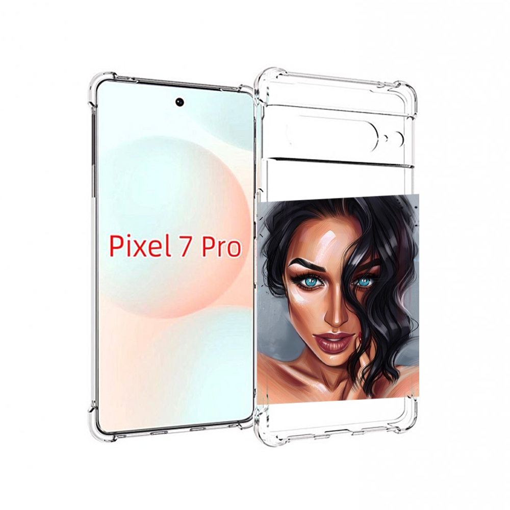 

Чехол Mypads Брюнетка Для Google Pixel 7 Pro, Прозрачный, Tocco