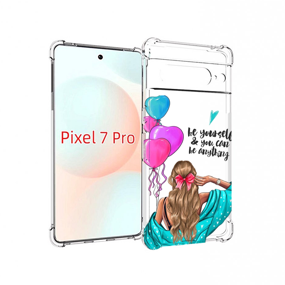 

Чехол Mypads Будь-Собой Для Google Pixel 7 Pro, Прозрачный, Tocco