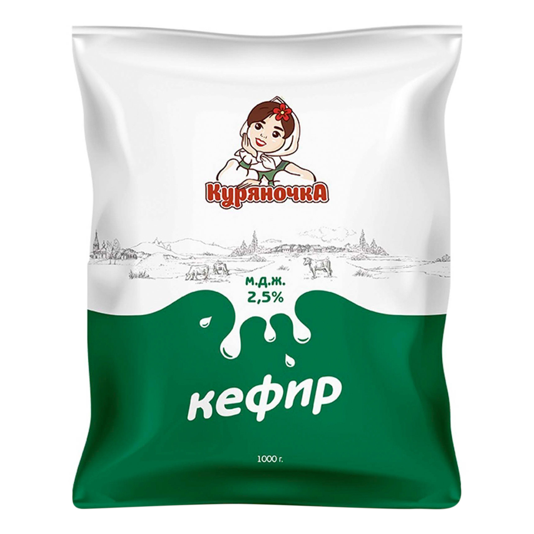 фото Кефир куряночка 2,5% бзмж 1000 мл