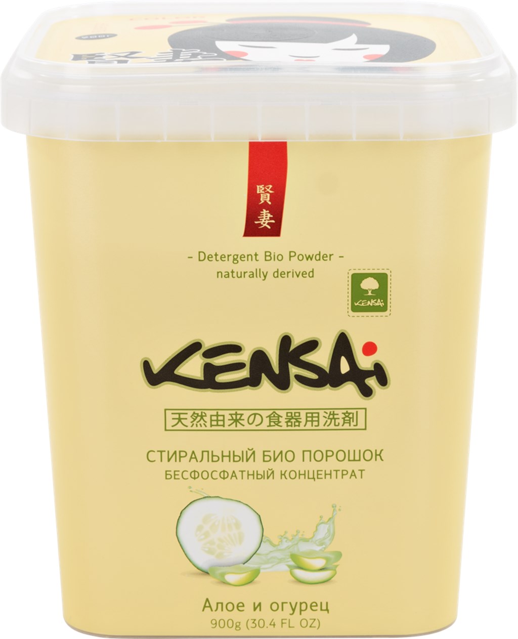 

Стиральный порошок для цветного белья Kensai алоэ и огурец 900g 806253