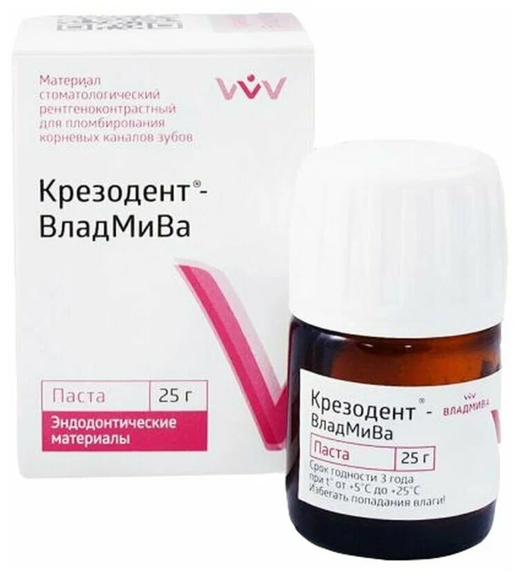 Антисептическая паста Крезодент «ВладМиВа» 25 гр.