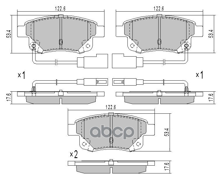 

Тормозные колодки BARNETT задние дисковые FD102