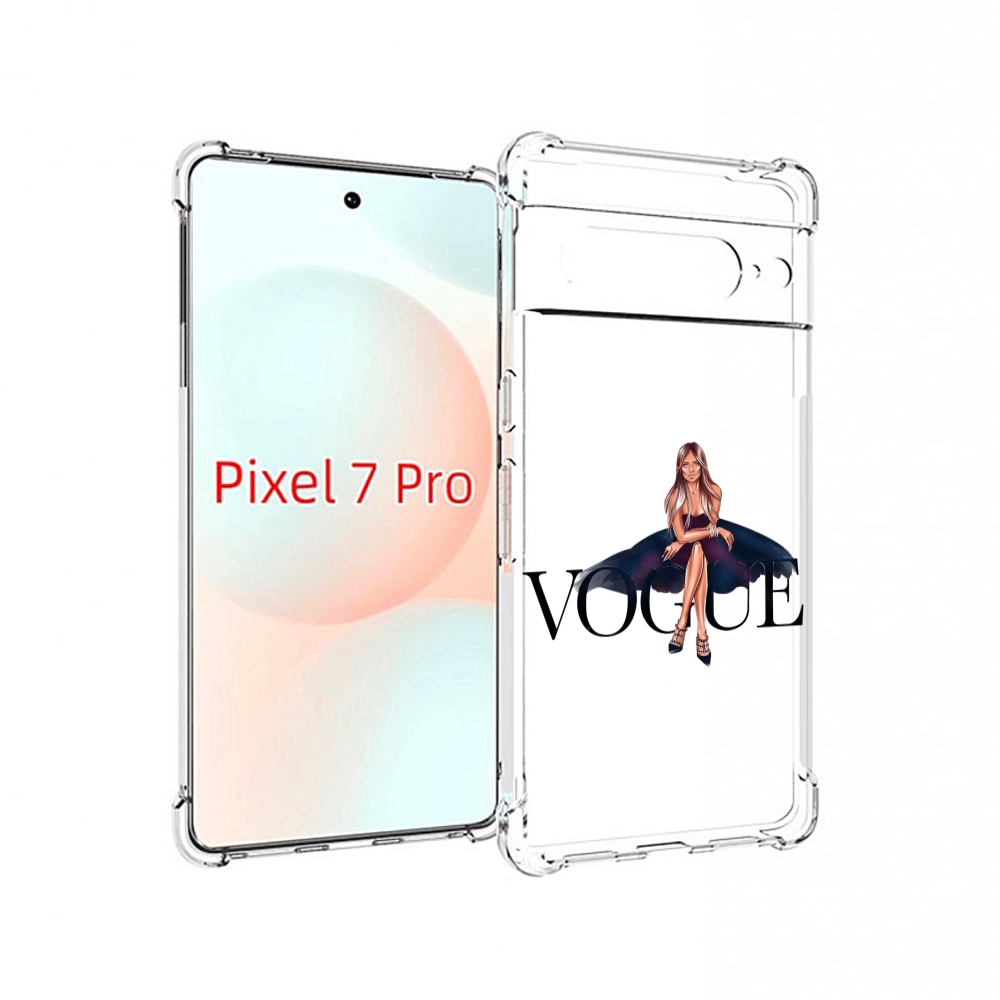 

Чехол Mypads Вог-Девушка Женский Для Google Pixel 7 Pro, Прозрачный, Tocco