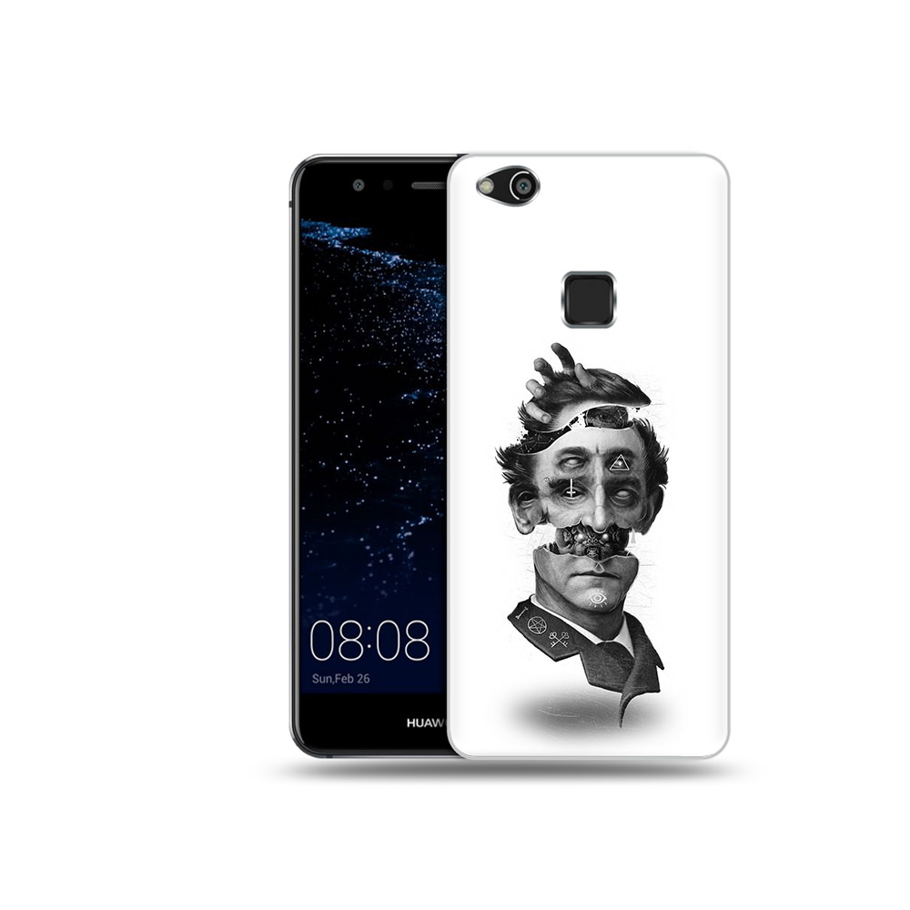 

Чехол MyPads Tocco для Huawei P10 Lite страшное лицо абстракция (PT62135.59.628), Прозрачный, Tocco