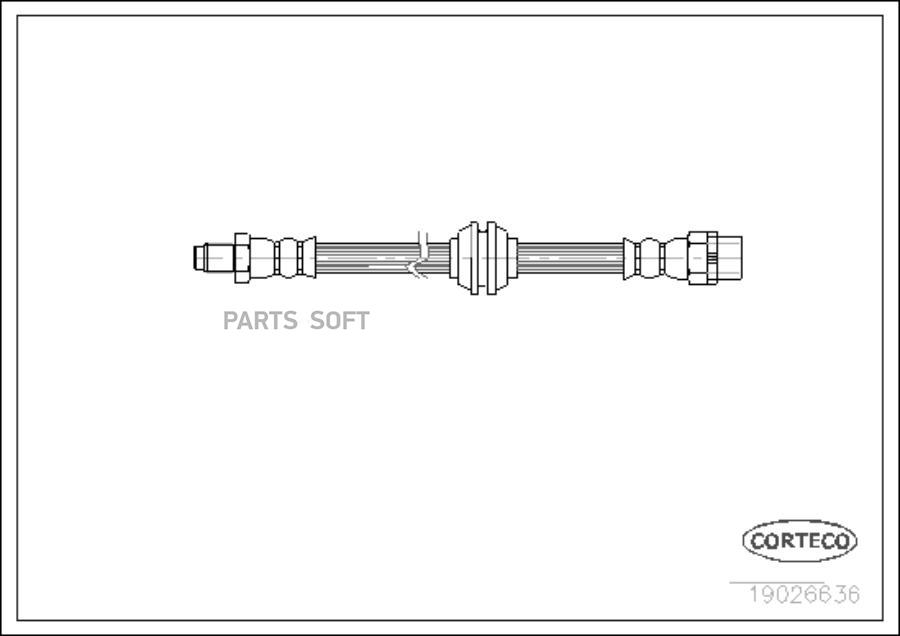

Шланг тормозной системы Corteco 19026636