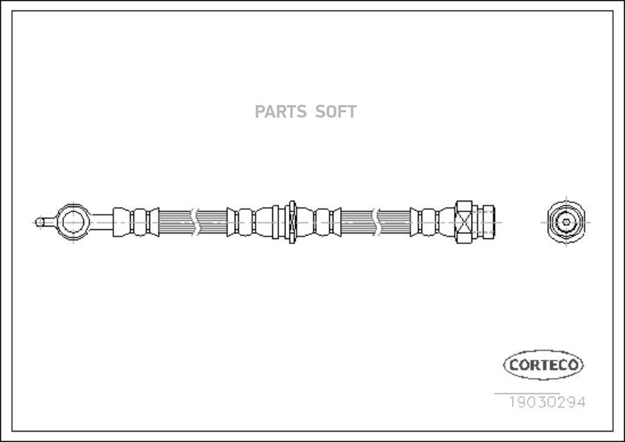 

Шланг тормозной системы Corteco 19030294