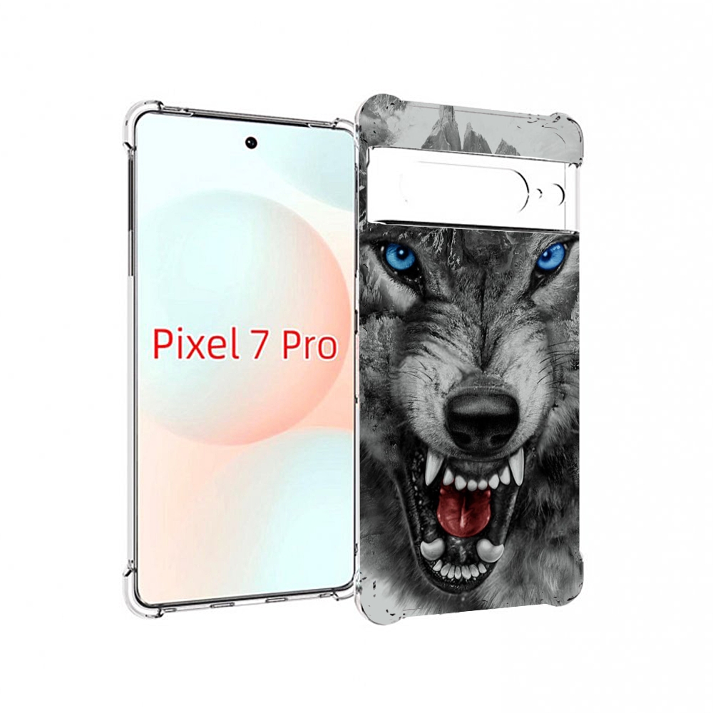 

Чехол Mypads Волк-Частица Мужской Для Google Pixel 7 Pro, Прозрачный, Tocco