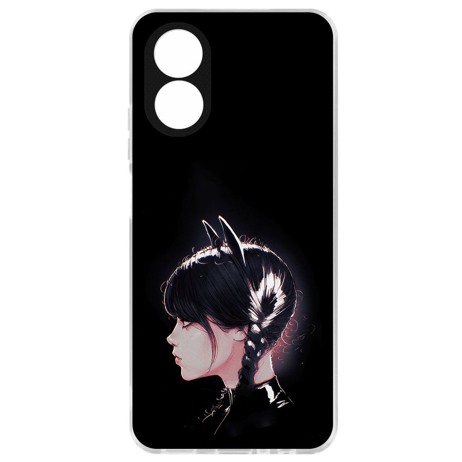

Чехол-накладка Krutoff Уэнсдей Аддамс - Кошка Уэнсдей для Oppo A18, Прозрачный