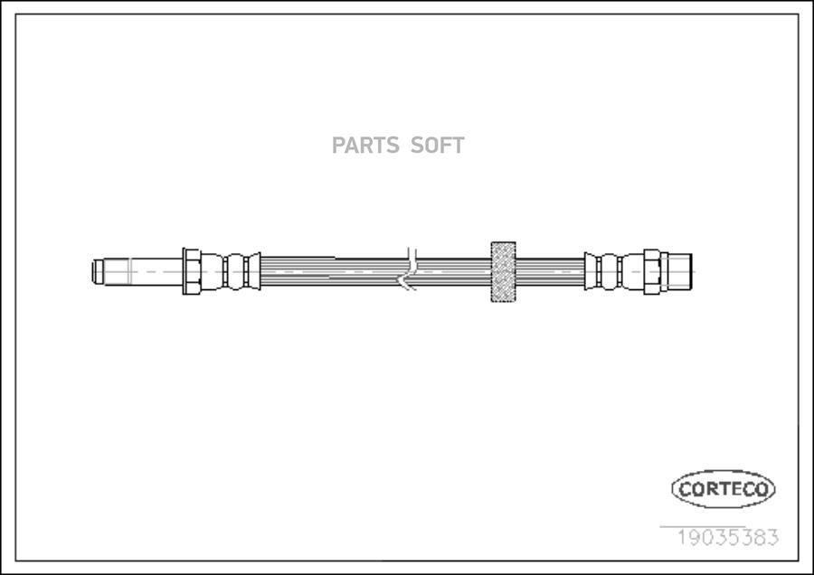 

Шланг тормозной системы Corteco 19035383