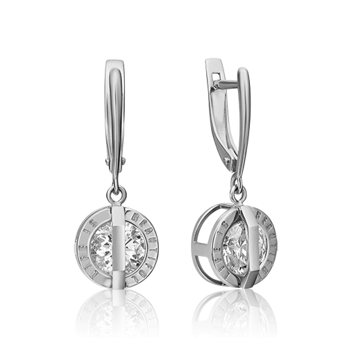 

Серьги подвески из золота PLATINA jewelry 02-4528-00-401-1120, фианит, 02-4528-00-401-1120
