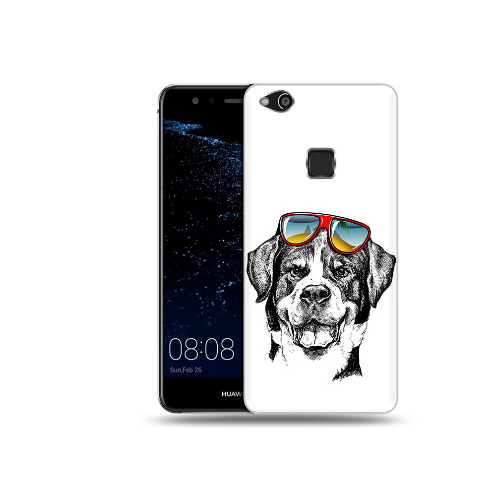 

Чехол MyPads Tocco для Huawei P10 Lite счастливая собака (PT62135.59.631), Прозрачный, Tocco