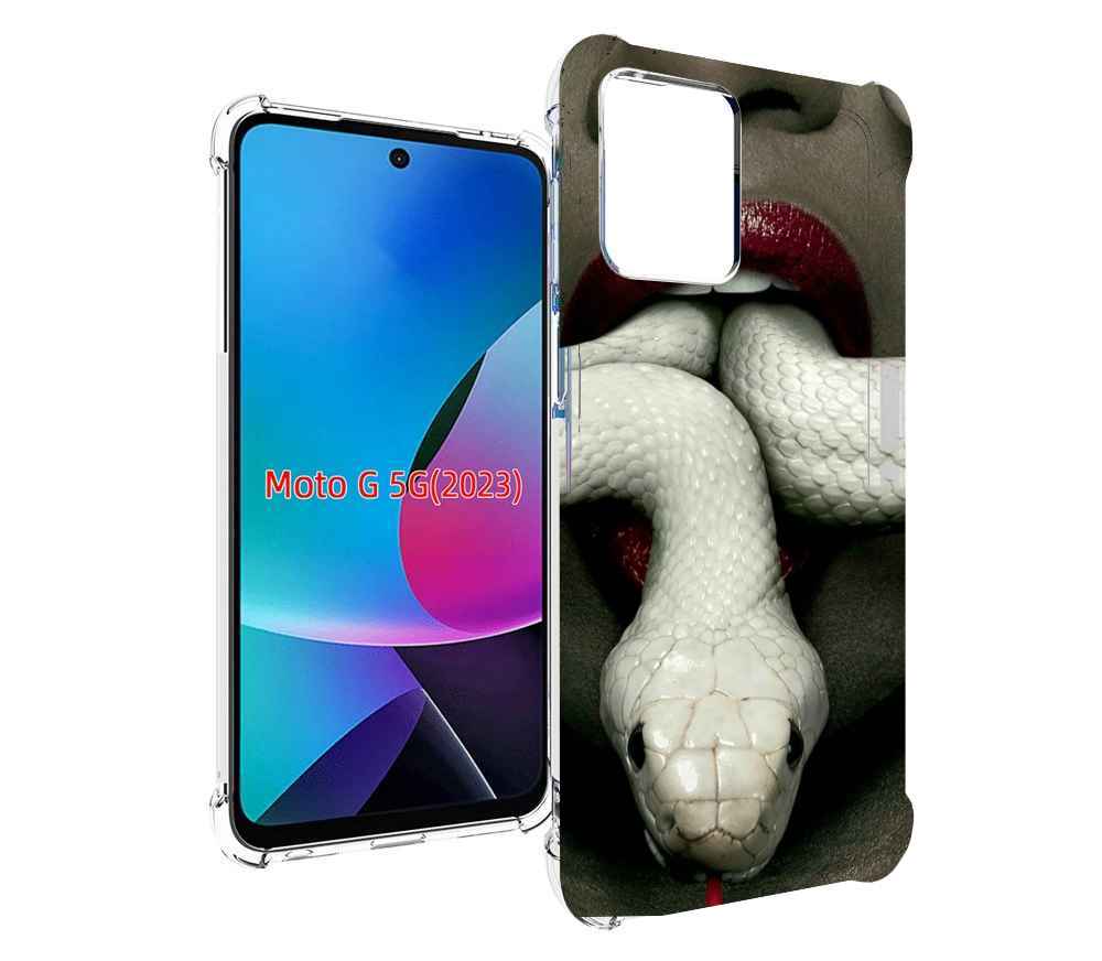 

Чехол MyPads белая-змея для MOTO G 5G 2023, Tocco
