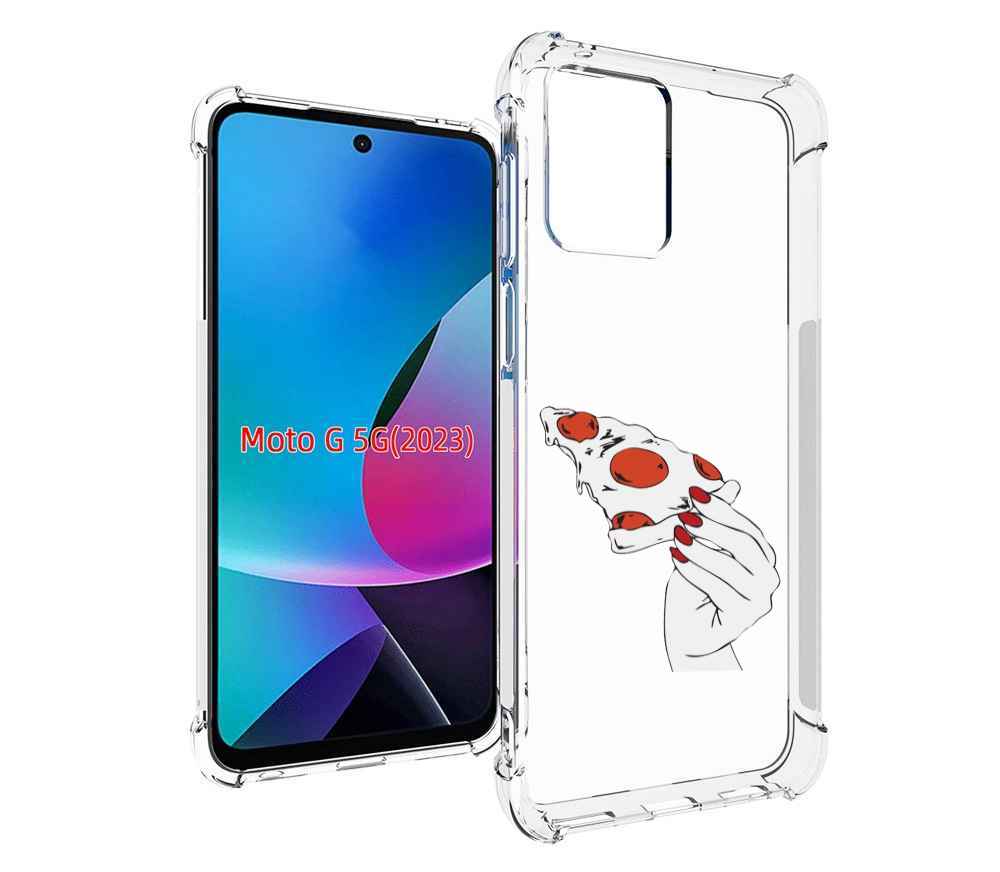 

Чехол MyPads белая-пицца для MOTO G 5G 2023, Tocco