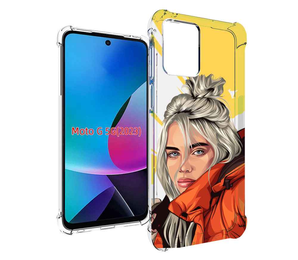 

Чехол MyPads билли-айлиш-в-куртке для MOTO G 5G 2023, Tocco