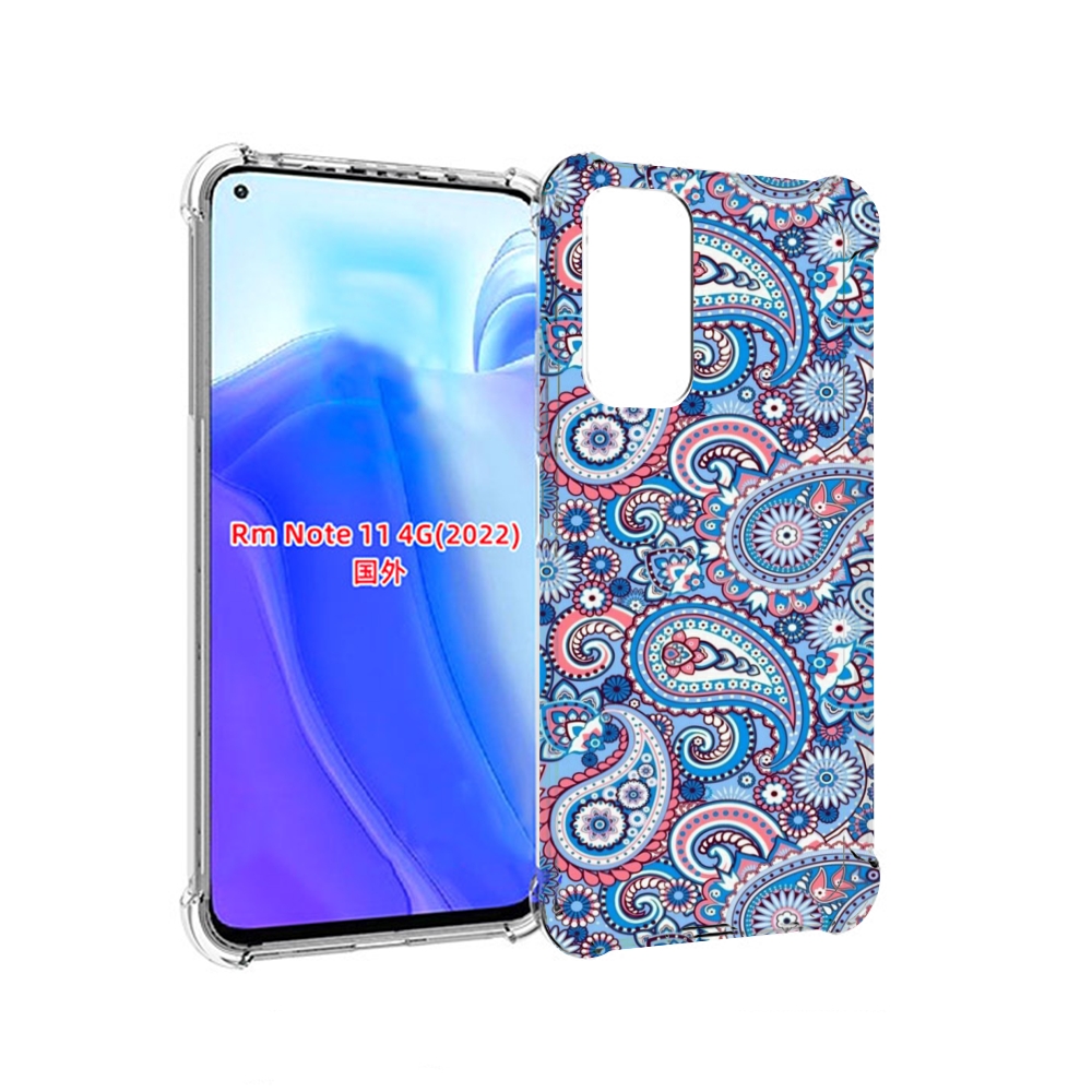 

Чехол MyPads красивый голубой арнамент для Xiaomi Redmi Note 11 4G ( Глобальная версия ), Tocco