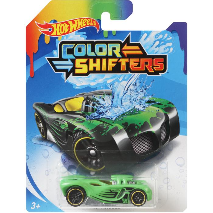 

Машинка Hot Wheels меняющая цвет, GBF22, 1 шт., Зеленый