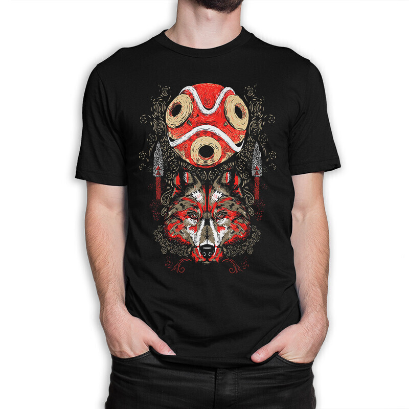 

Футболка мужская Dream Shirts Студия Гибли - Принцесса Мононоке 1000305222 черная 2XL, Студия Гибли - Принцесса Мононоке 1000305222