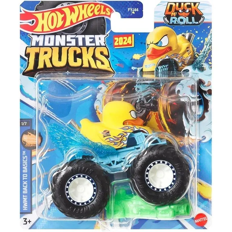 

Машинка Hot Wheels Монстр трак базовый Duck & Roll HWN54, 1 шт., Разноцветный, Duck & Roll