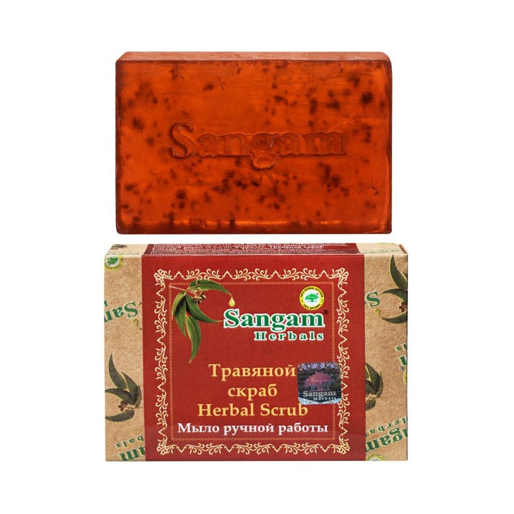 фото Мыло «сангам» травяной скраб, 100 гр sangam herbals