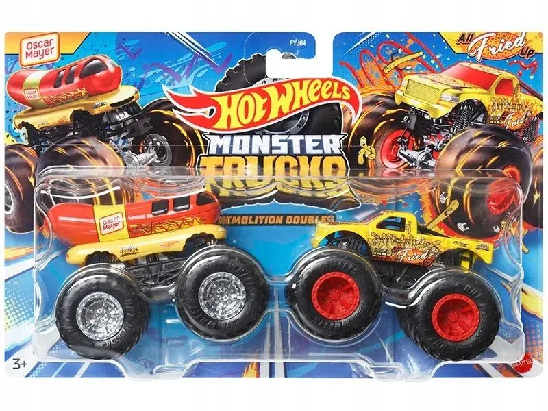 

Машинка Hot Wheels Монстр трак базовый Oscar Mayer HWN64, 1 шт., Разноцветный, Oscar Mayer