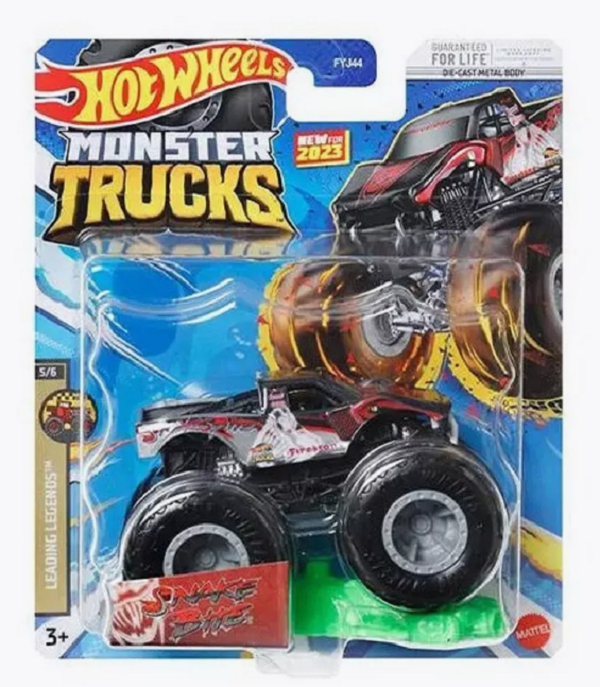 Машинка Hot Wheels Монстр трак базовый Snake Bite HLR91, 1 шт.