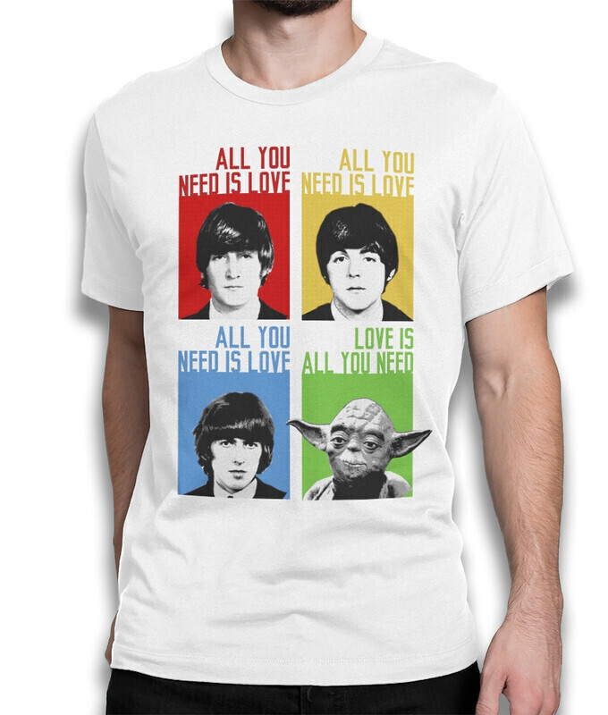 

Футболка мужская Dream Shirts Битлз Йода All You Need Is Love 1000308222 белая L, Битлз Йода All You Need Is Love 1000308222