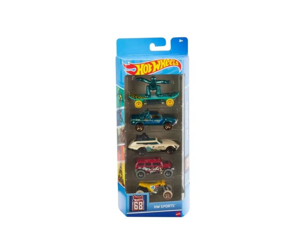 

Набор машинок Hot Wheels Batman Hw Sports HFV78, 1 шт., Разноцветный, Batman Hw Sports