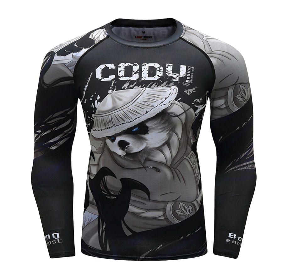 

Рашгард для ММА CODY LUNDIN Panda CL12343 (р. XL), Белый;серый;черный, Panda