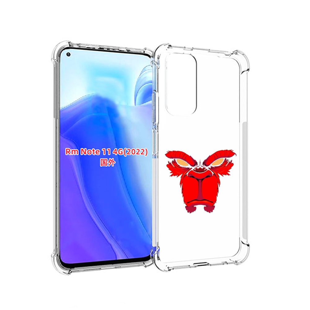 

Чехол MyPads красная обезьяна в темноте для Xiaomi Redmi Note 11 4G ( Глобальная версия ), Tocco