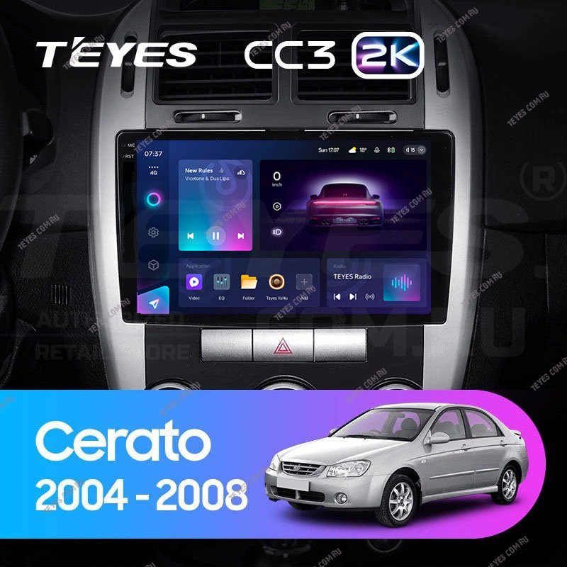 

Штатная магнитола Teyes CC3 2K 4/64 Kia Cerato (2004-2008) F2, CC3 2K