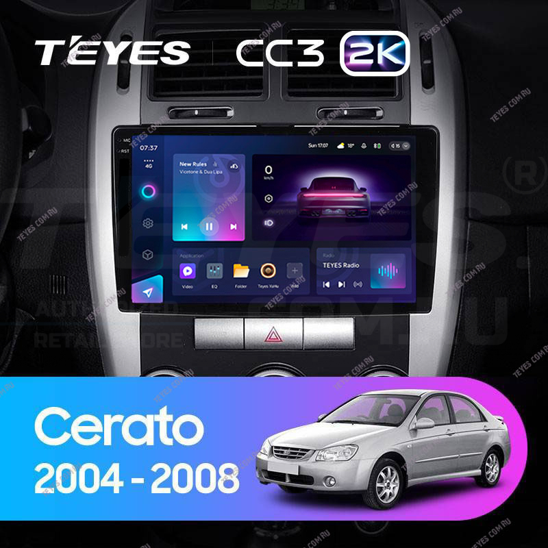 

Штатная магнитола Teyes CC3 2K 4/64 Kia Cerato 1 LD (2004-2008) F1, CC3 2K