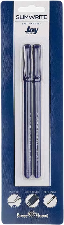 

Набор ручек шариковых Bruno Visconti SlimWrite Special, синяя, 0,5 мм, 2 шт.