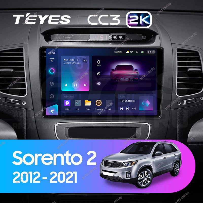 

Штатная магнитола Teyes CC3 2K 4/64 Kia Sorento 2 II XM (2012-2021) F1, CC3 2K