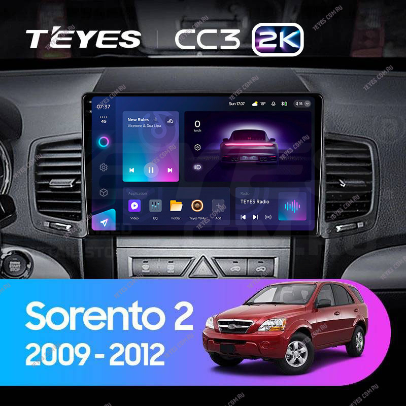 

Штатная магнитола Teyes CC3 2K 4/64 Kia Sorento 2 XM (2009-2012) Тип-B, CC3 2K