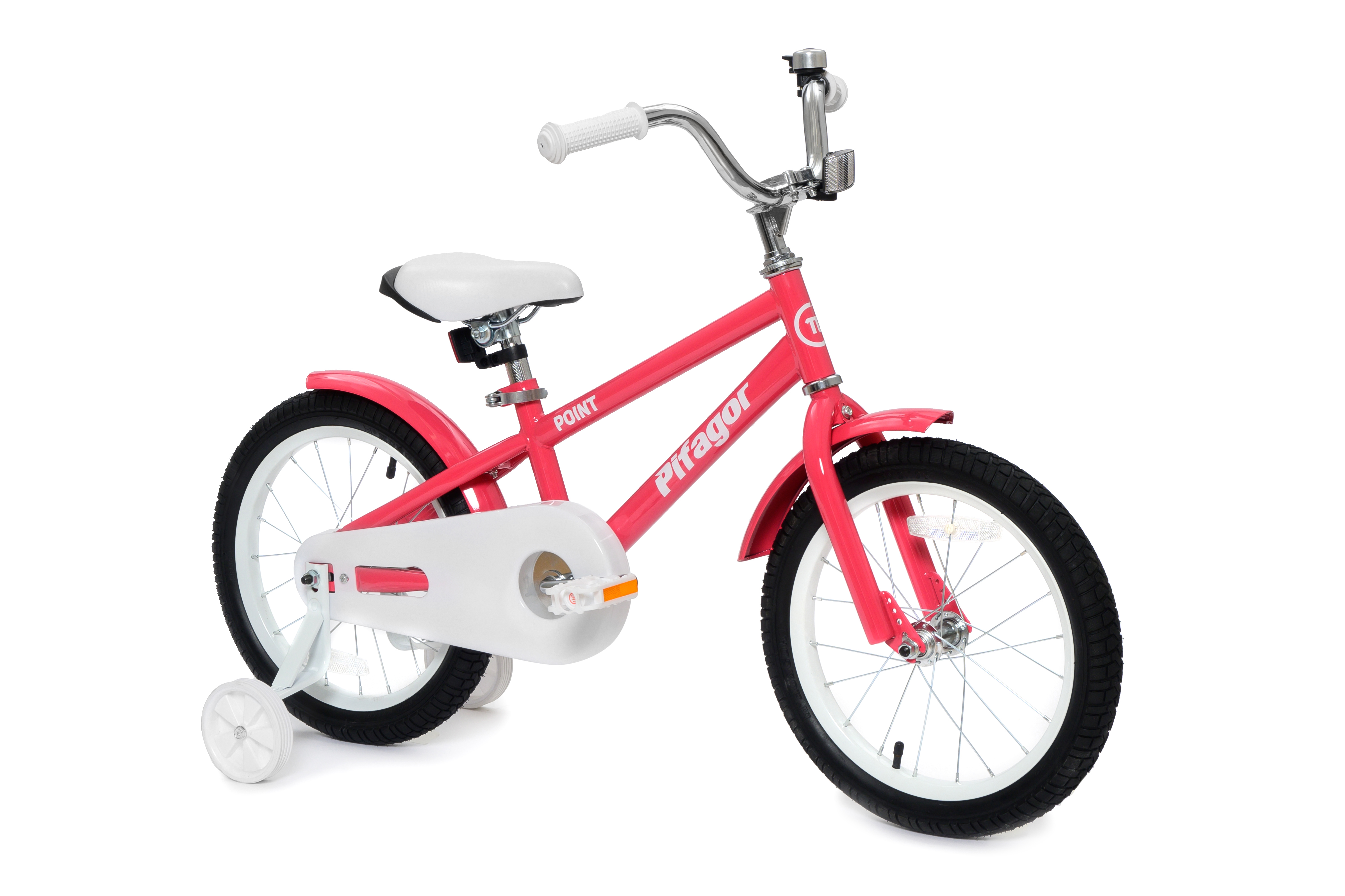 Велосипед Pifagor Point 16 Розовый PR16PTPK детский велосипед pifagor hawk 16 год 2022 серебристый желтый
